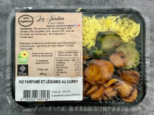 Riz parfumé et légumes au curry